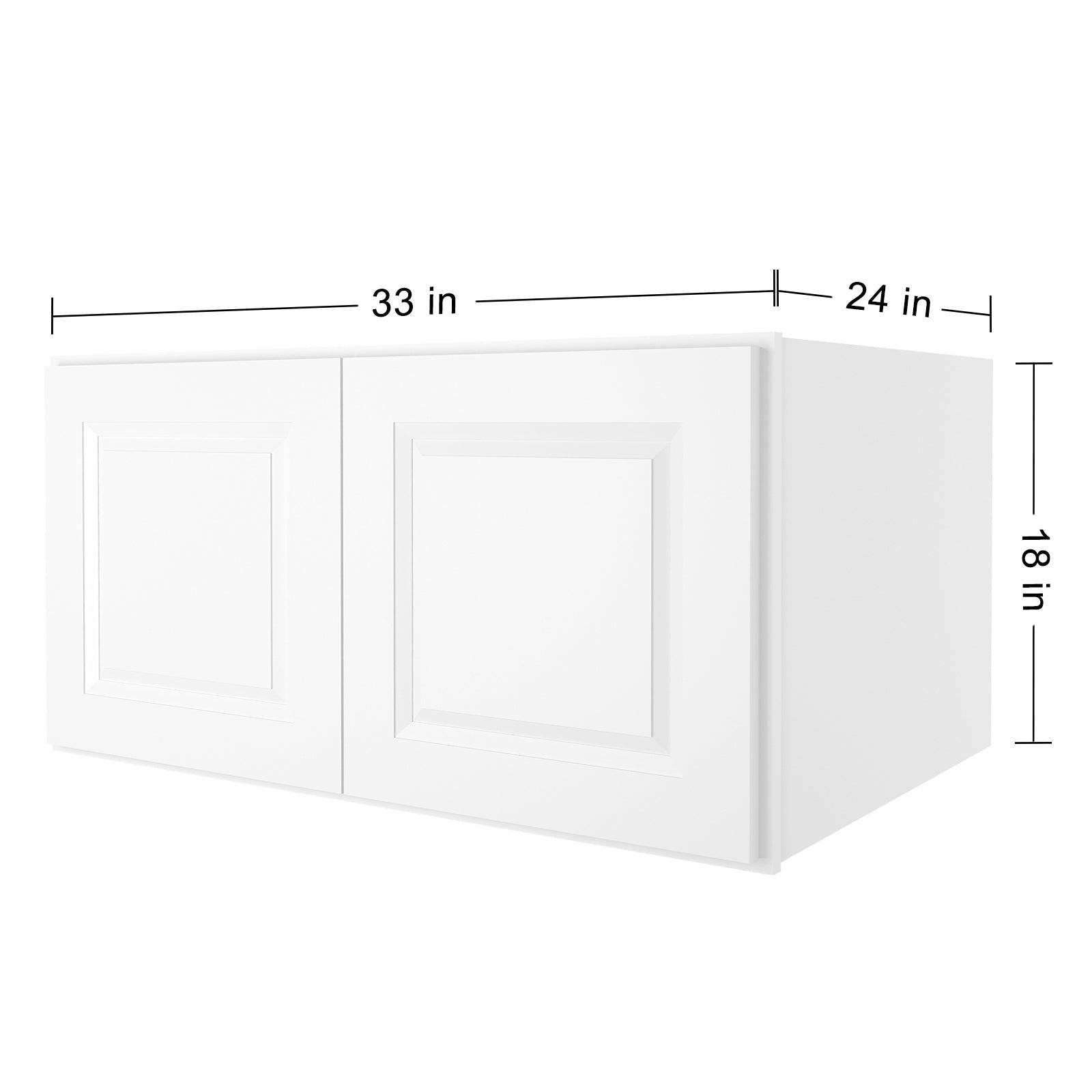 24"D*33"W*18"H Birch Solid Wood Medicine Cabinet Wall Mounted W331824