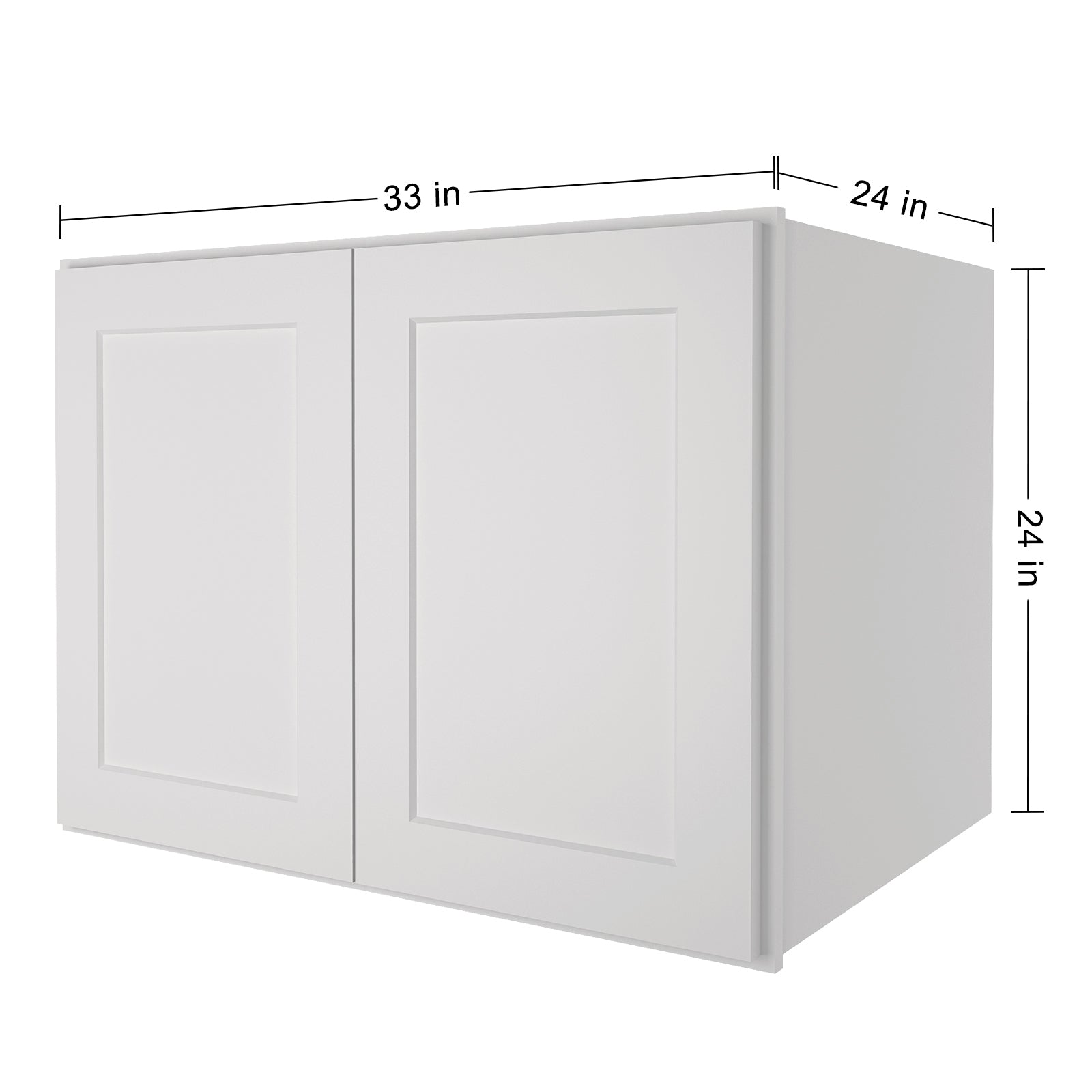24"D*33"W*24"H Birch Solid Wood Medicine Cabinet Wall Mounted W332424