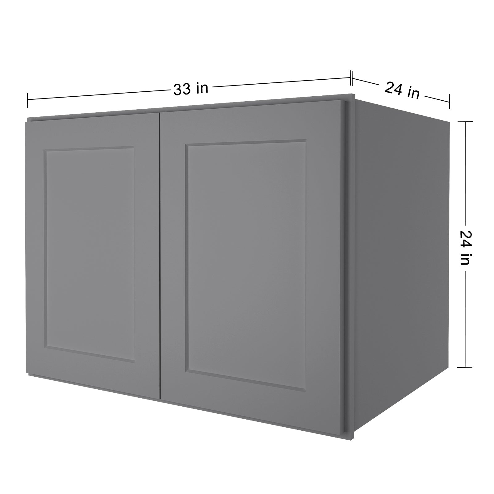 24"D*33"W*24"H Birch Solid Wood Medicine Cabinet Wall Mounted W332424