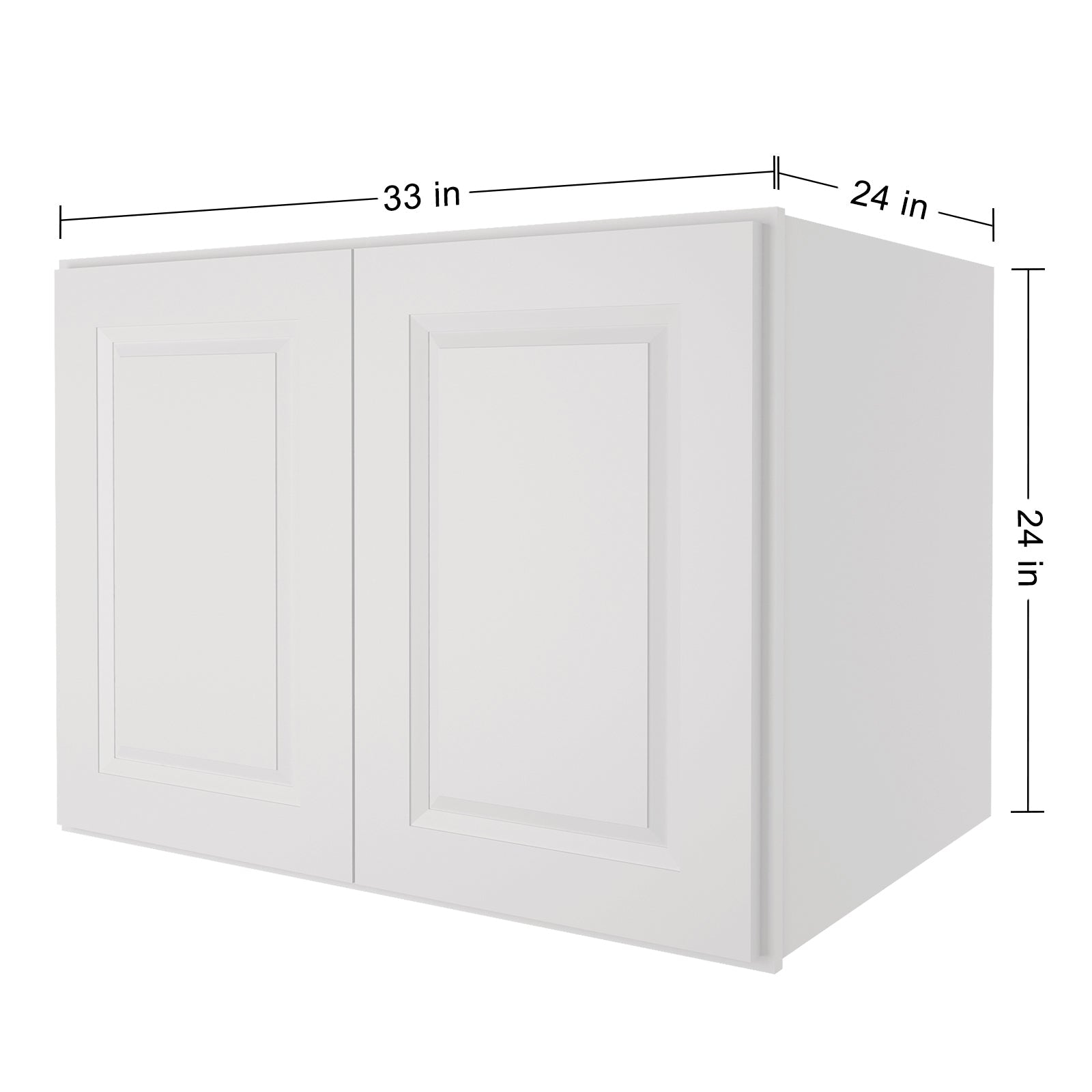 24"D*33"W*24"H Birch Solid Wood Medicine Cabinet Wall Mounted W332424