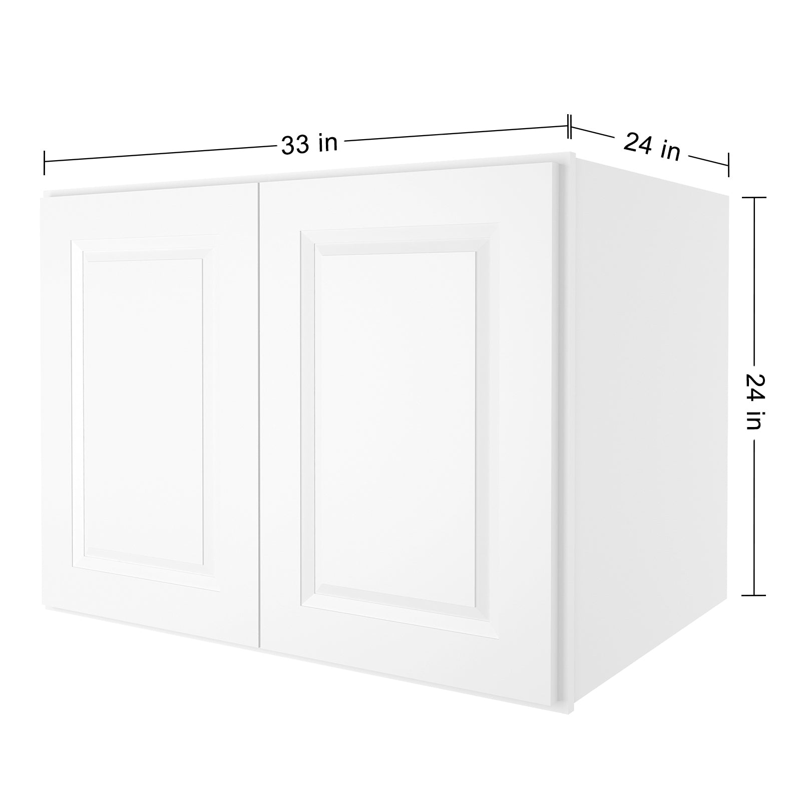 24"D*33"W*24"H Birch Solid Wood Medicine Cabinet Wall Mounted W332424