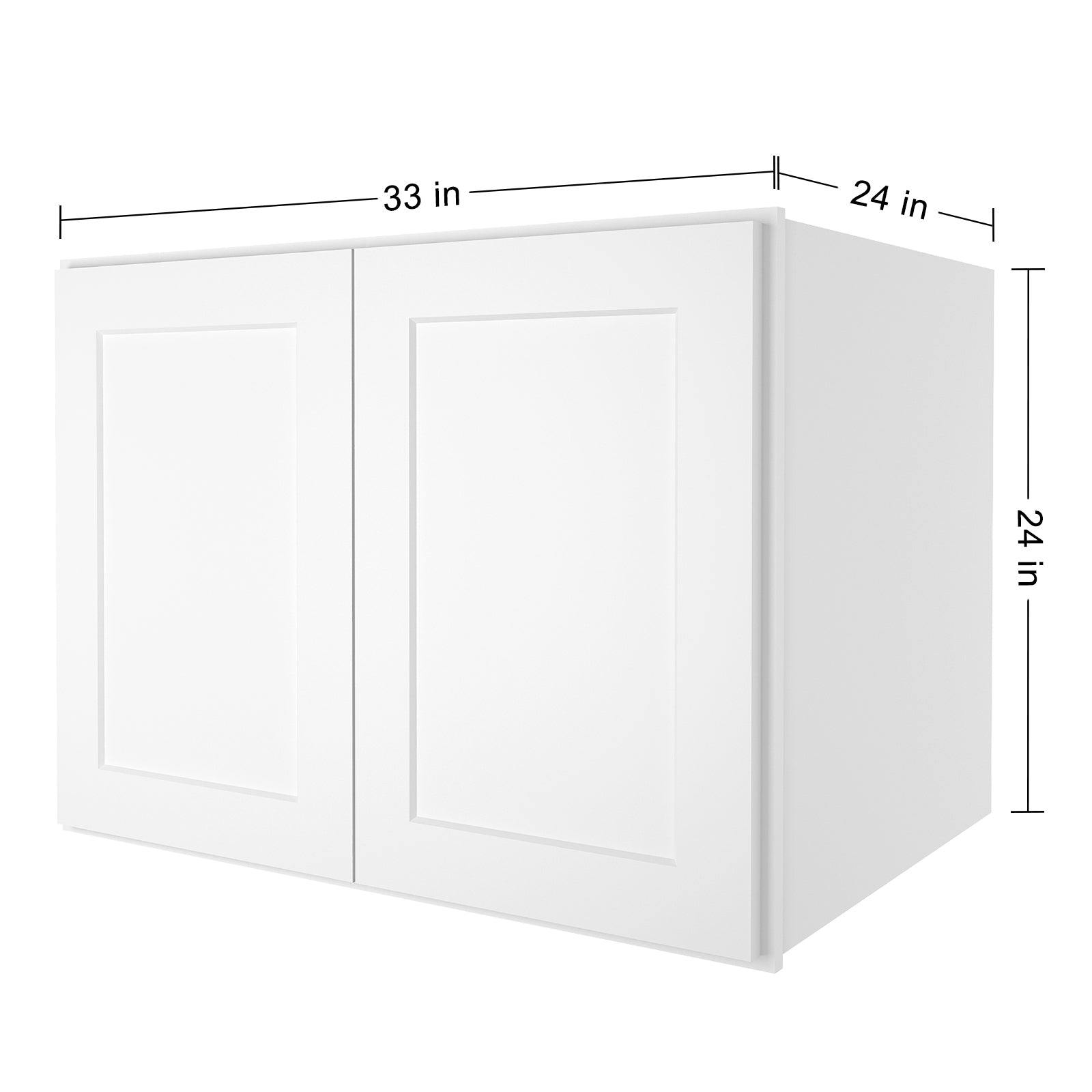 24"D*33"W*24"H Birch Solid Wood Medicine Cabinet Wall Mounted W332424