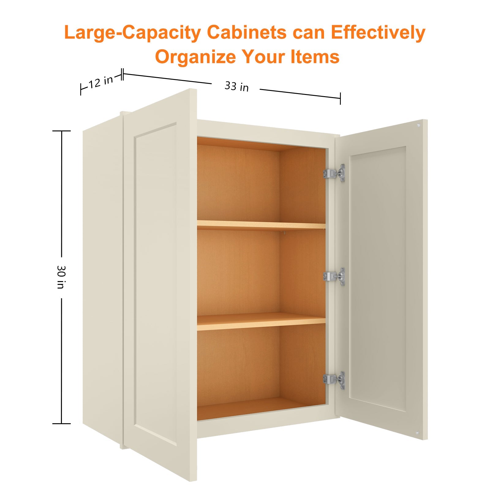 12"D*33"W*30"H Birch Solid Wood Medicine Cabinet Wall Mounted W3330