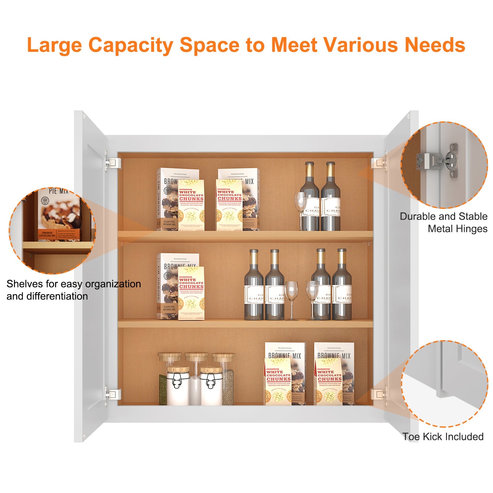 12"D*33"W*30"H Birch Solid Wood Medicine Cabinet Wall Mounted W3330