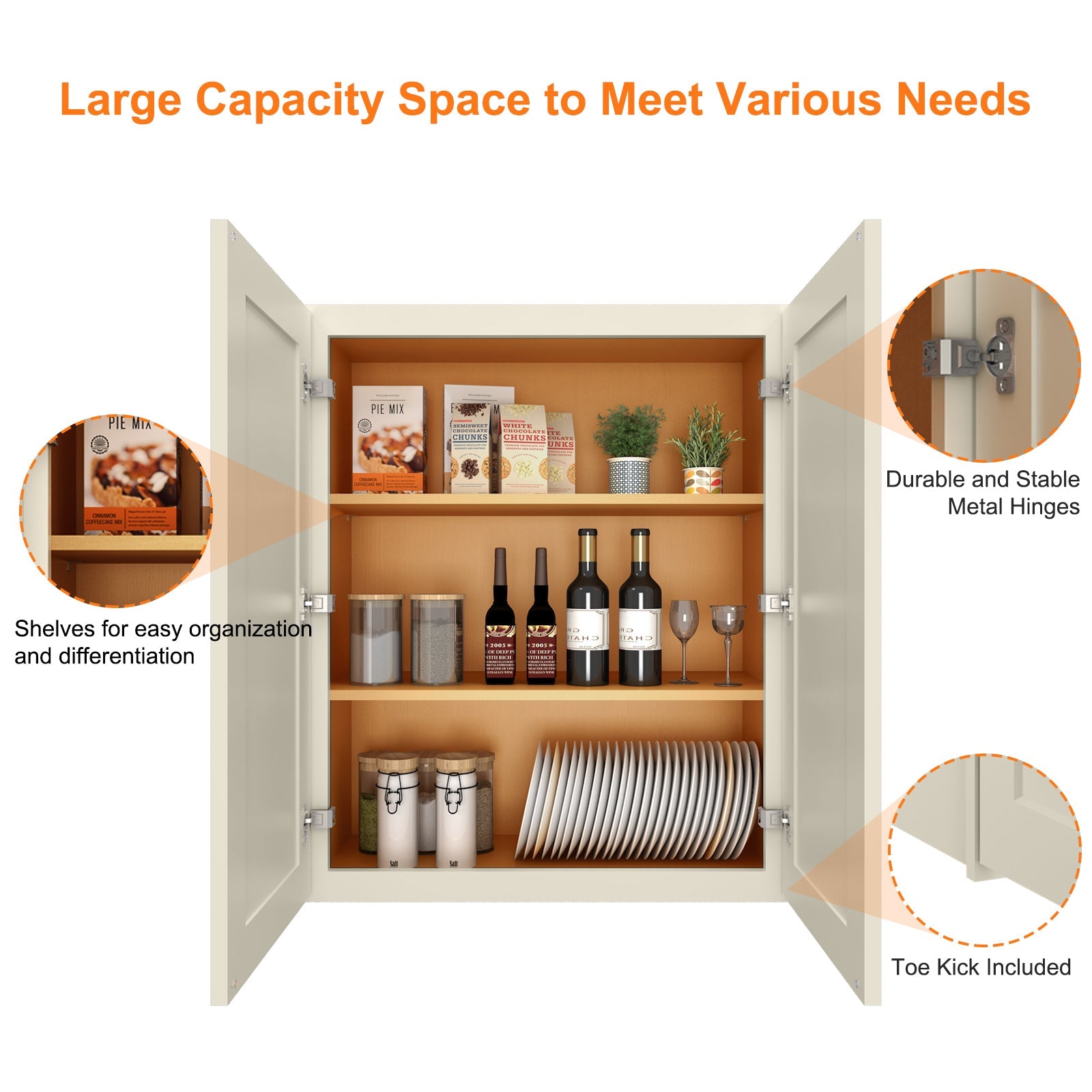 12"D*33"W*36"H Birch Solid Wood Medicine Cabinet Wall Mounted  W3336