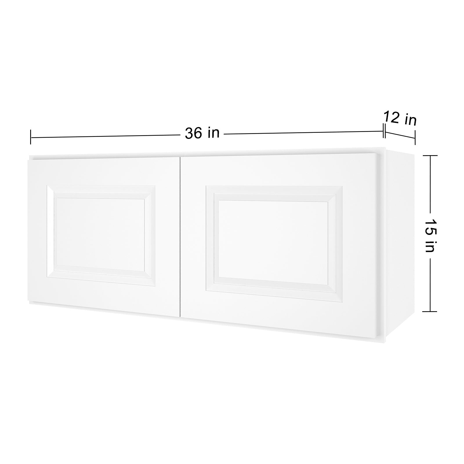 12"D*36"W*15"H Birch Solid Wood Medicine Cabinet Wall Mounted W3615