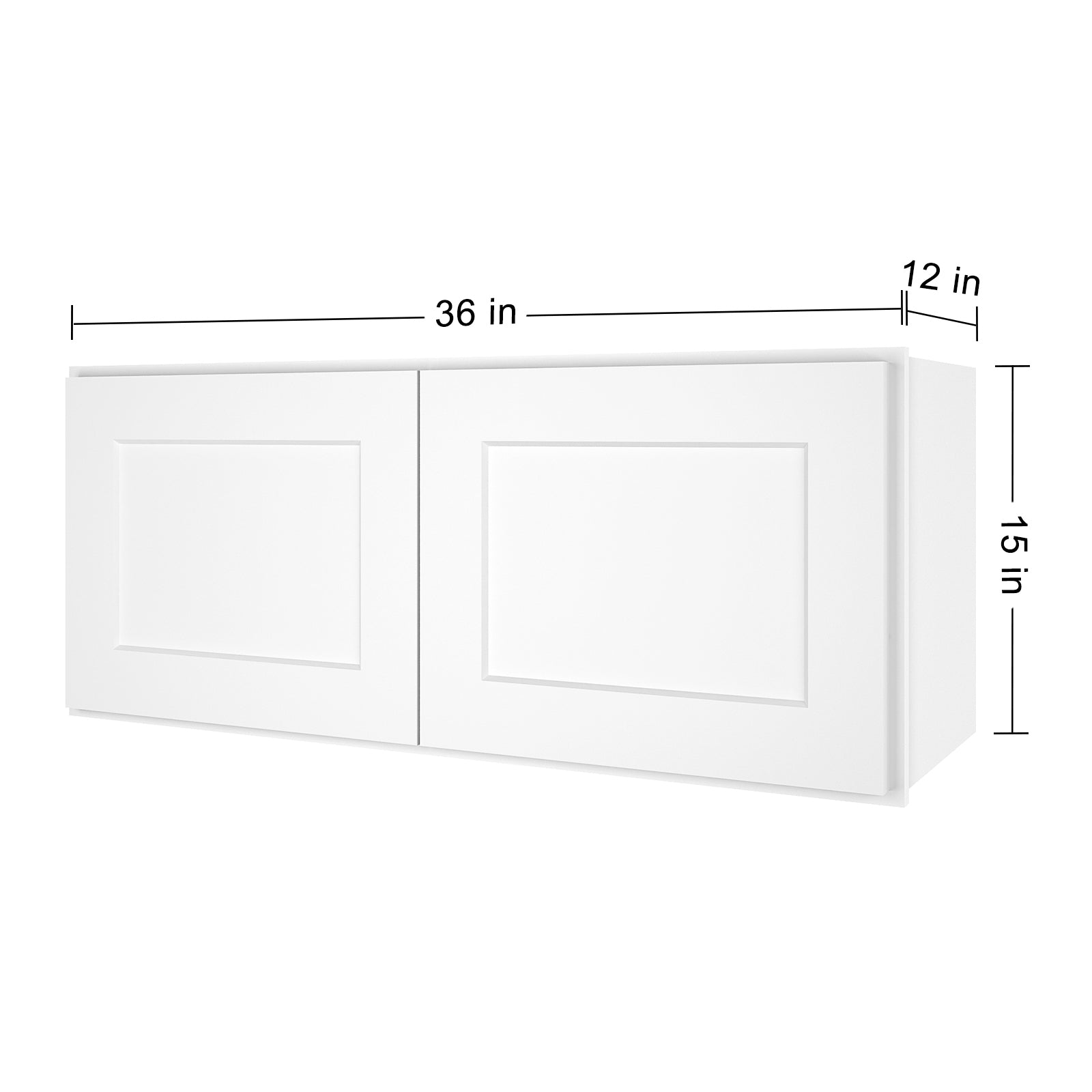 12"D*36"W*15"H Birch Solid Wood Medicine Cabinet Wall Mounted W3615