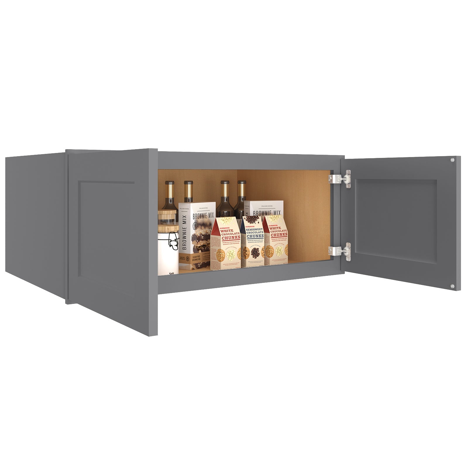 24"D*36"W*15"H Birch Solid Wood Medicine Cabinet Wall Mounted W361524