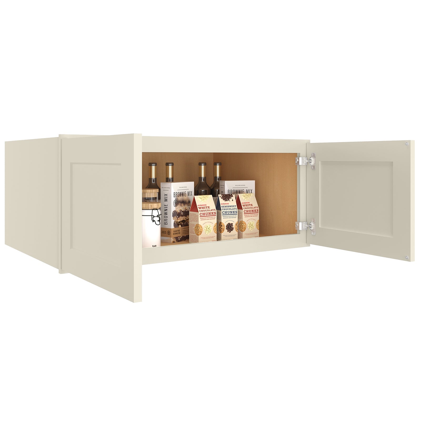 24"D*36"W*15"H Birch Solid Wood Medicine Cabinet Wall Mounted W361524