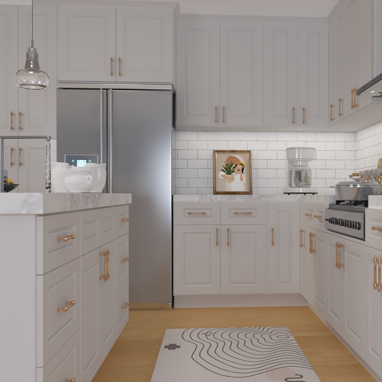 24"D*36"W*15"H Birch Solid Wood Medicine Cabinet Wall Mounted W361524