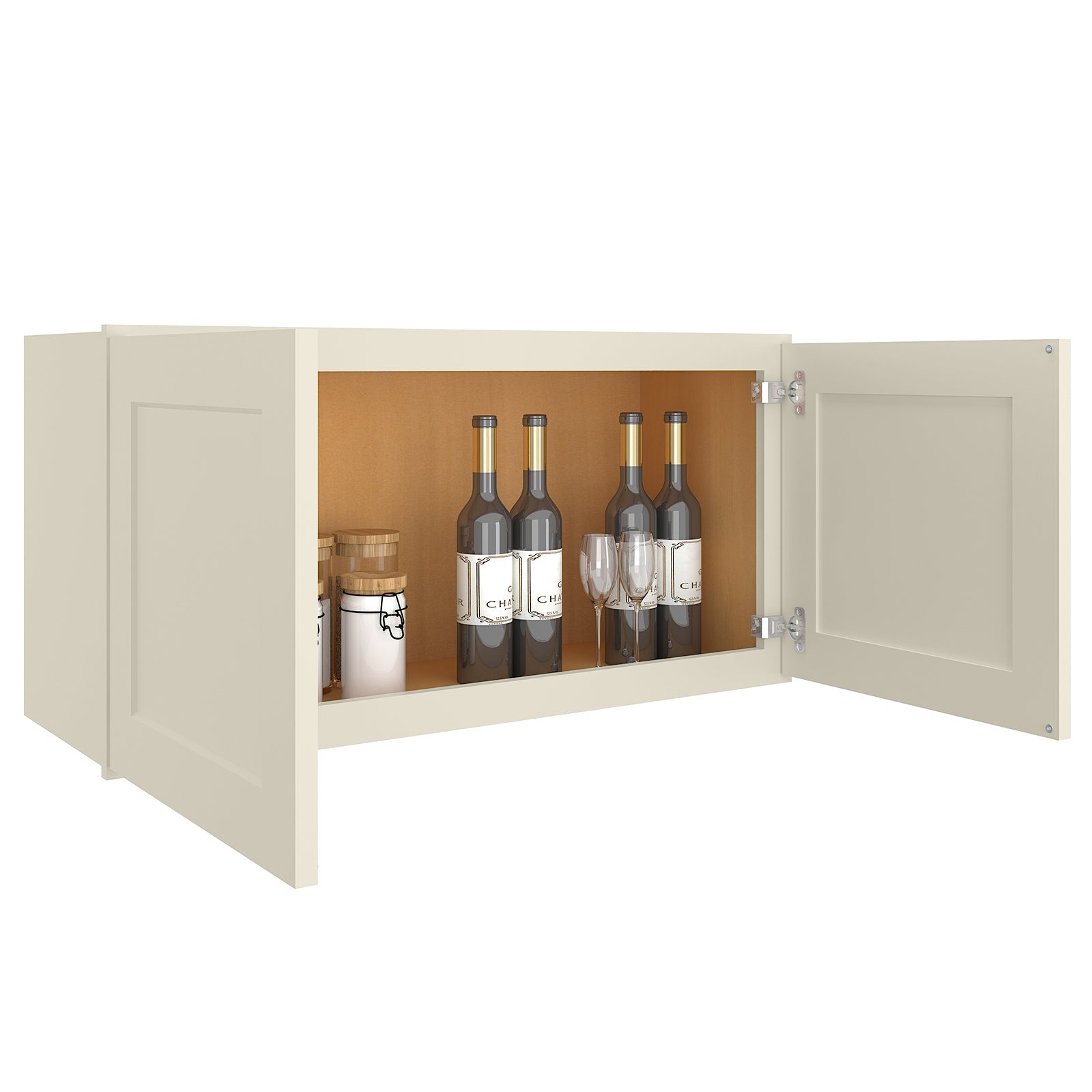 12"D*36"W*18"H Birch Solid Wood Medicine Cabinet Wall Mounted W3618