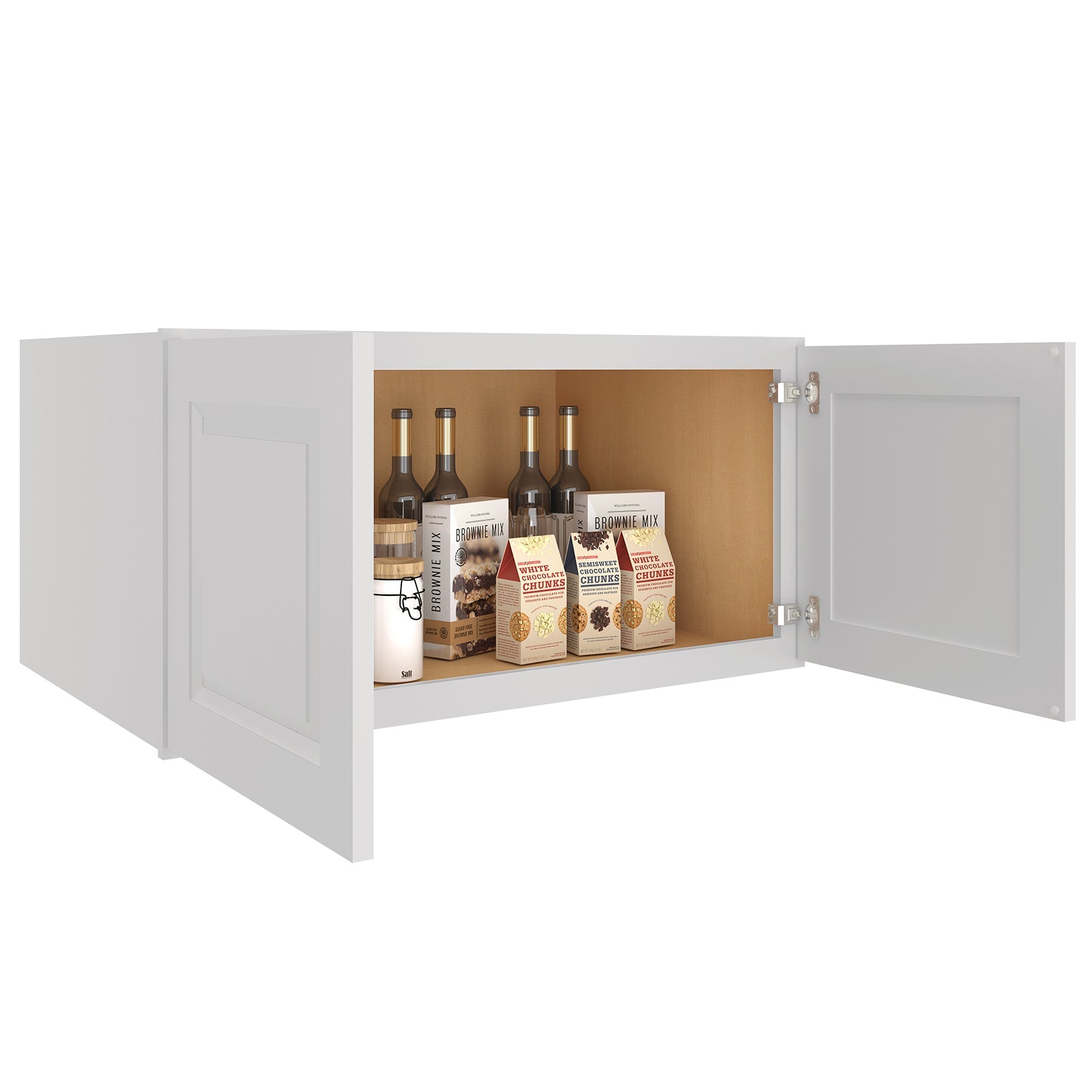 24"D*36"W*18"H Birch Solid Wood Medicine Cabinet Wall Mounted W361824