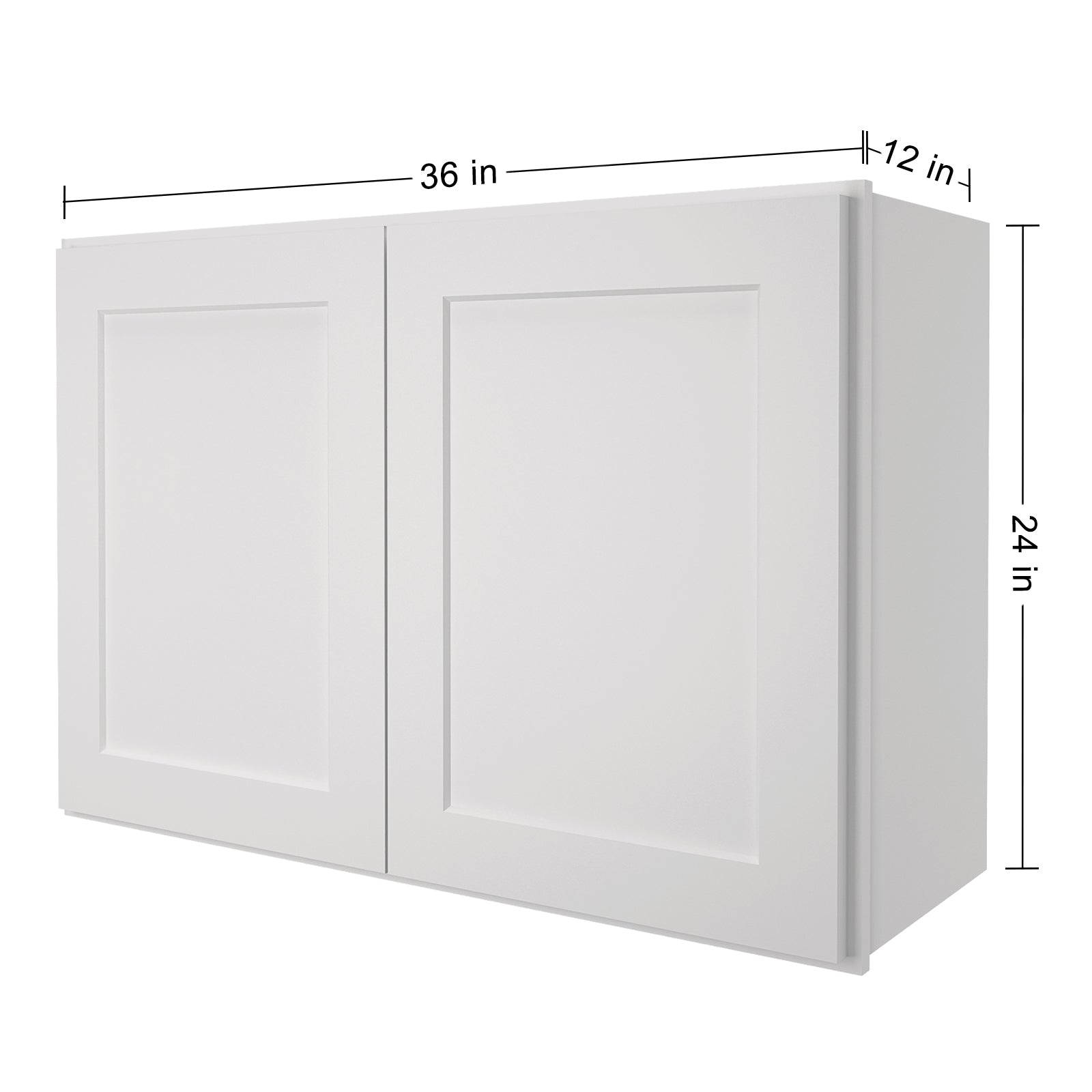 12"D*36"W*24"H Birch Solid Wood Medicine Cabinet Wall Mounted W3624