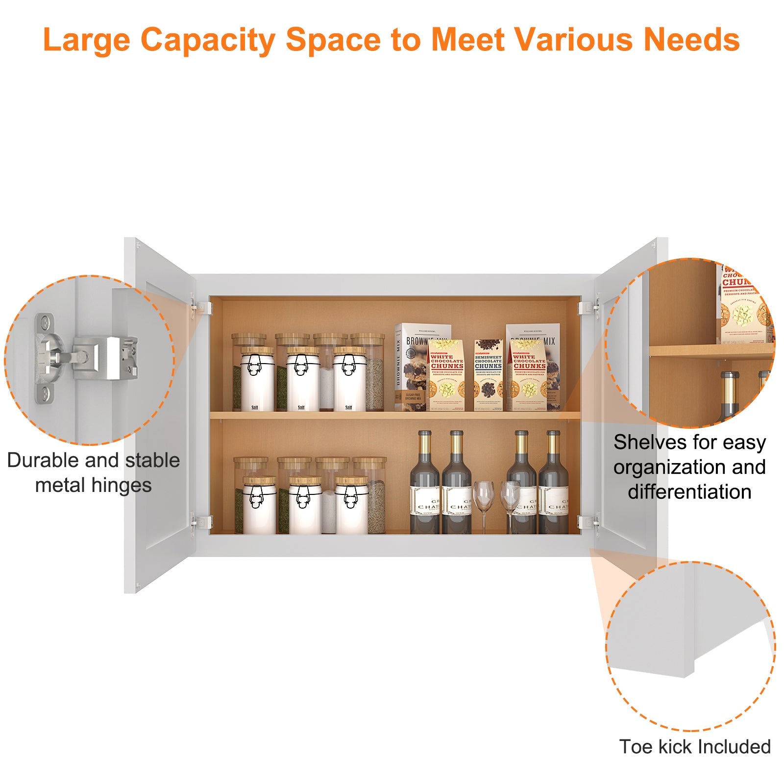 12"D*36"W*24"H Birch Solid Wood Medicine Cabinet Wall Mounted W3624