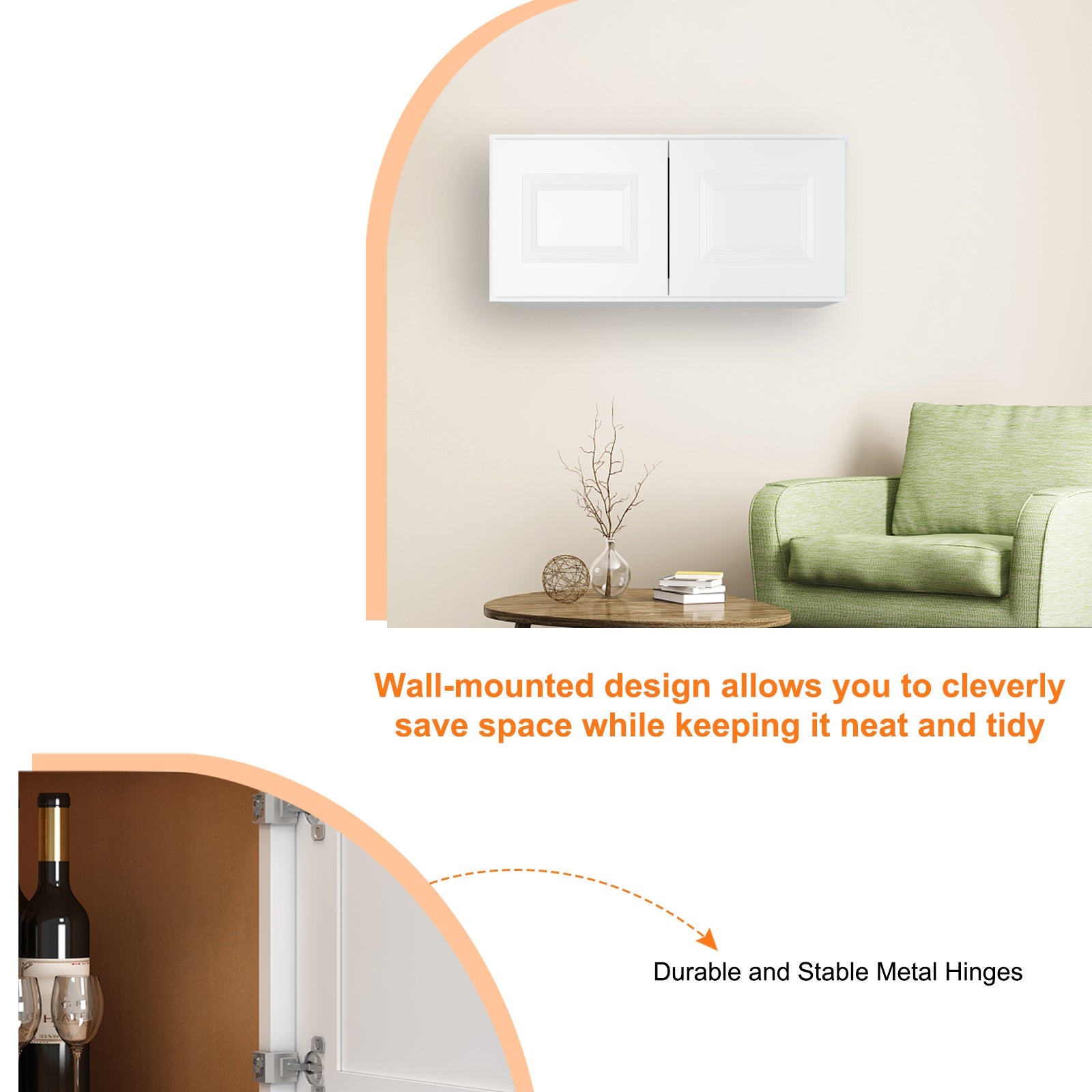 24"D*36"W*24"H Birch Solid Wood Medicine Cabinet Wall Mounted W362424