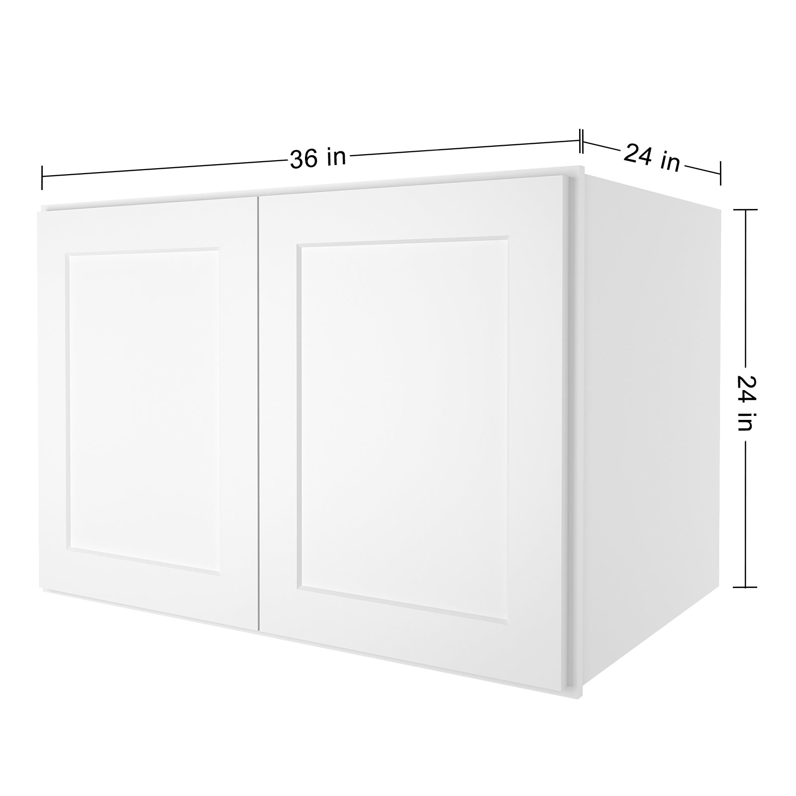 24"D*36"W*24"H Birch Solid Wood Medicine Cabinet Wall Mounted W362424