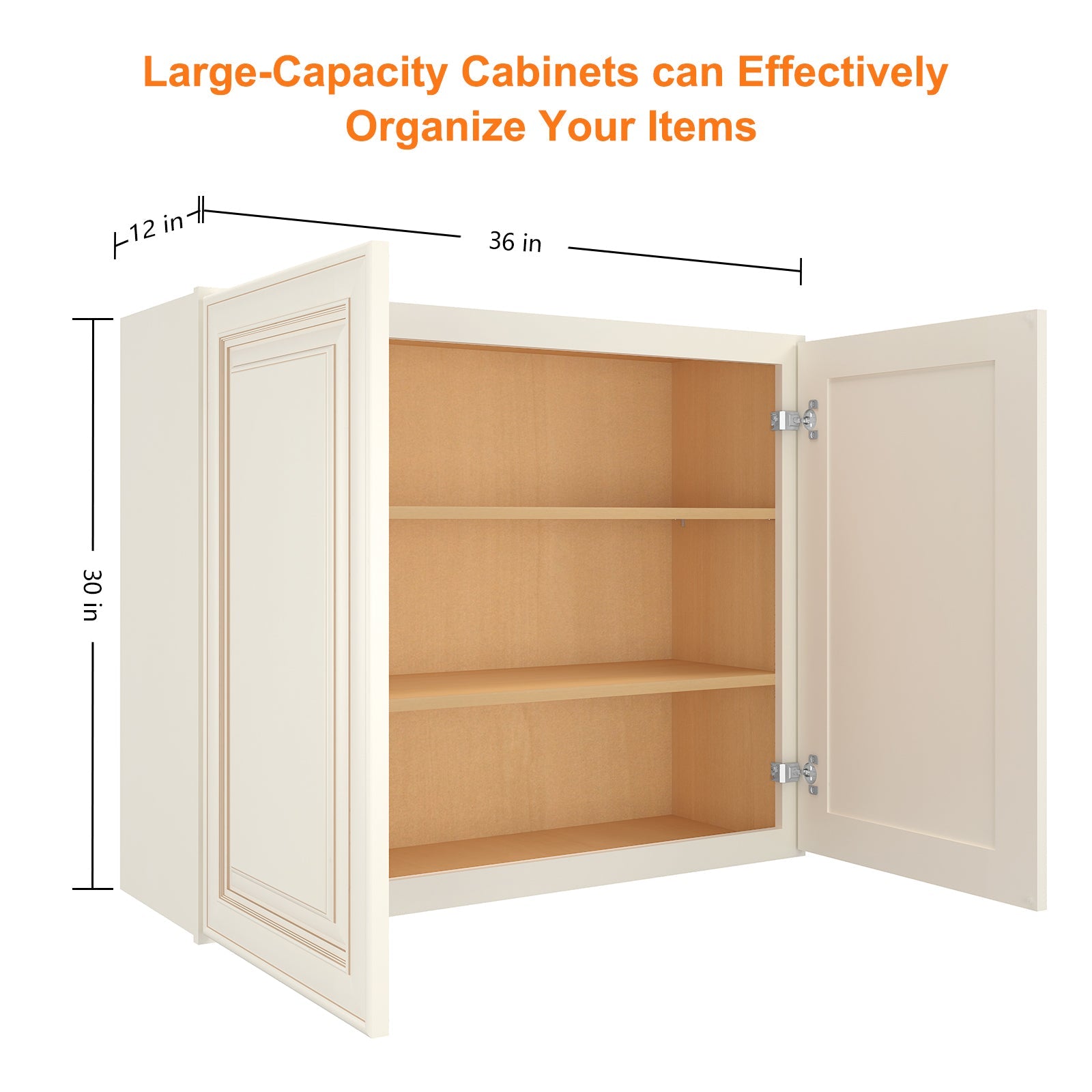 12"D*36"W*30"H Birch Solid Wood Medicine Cabinet Wall Mounted W3630