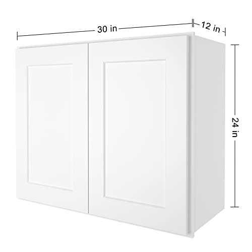 Wall Cabinets Multifunctional Wooden Storage Cabinets Made of HDF with Soft Closing Doors for Kitchens, Bathrooms, Studies,Living Rooms and Other Places, Decorative Furniture Buylikepro