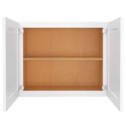 Wall Cabinets Multifunctional Wooden Storage Cabinets Made of HDF with Soft Closing Doors for Kitchens, Bathrooms, Studies,Living Rooms and Other Places, Decorative Furniture Buylikepro