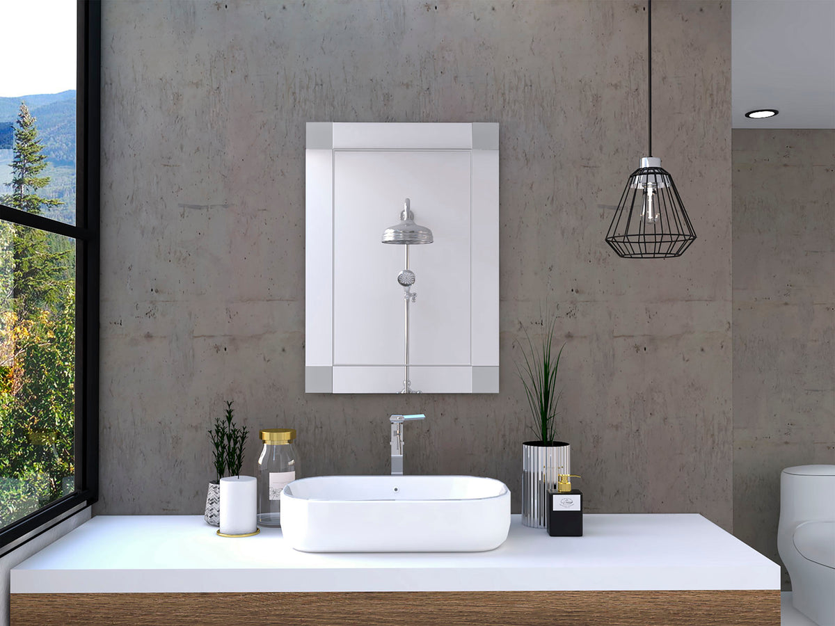 Rectangle Wall-Mounted Mirrors For Bathrooms